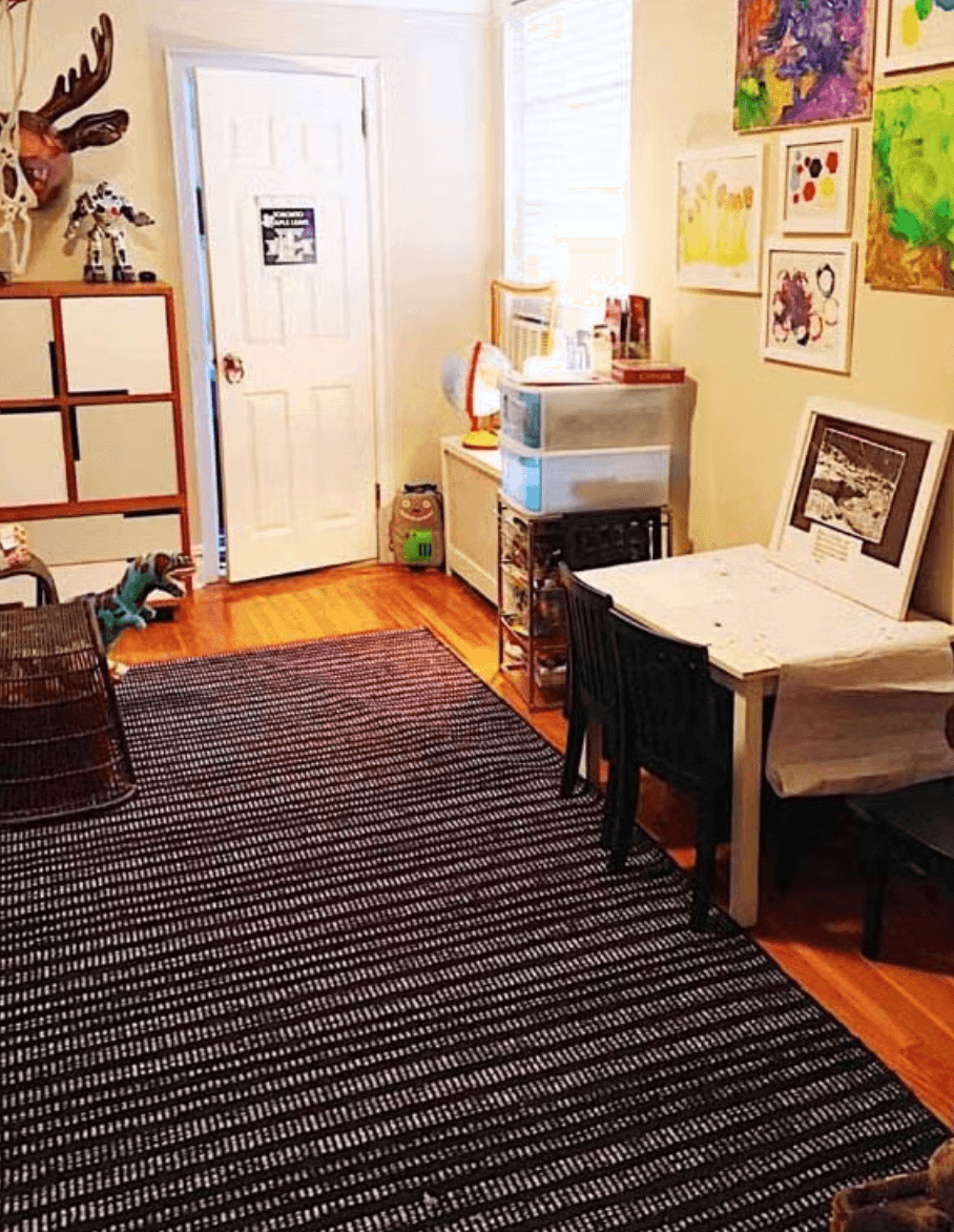 After — clean organized room